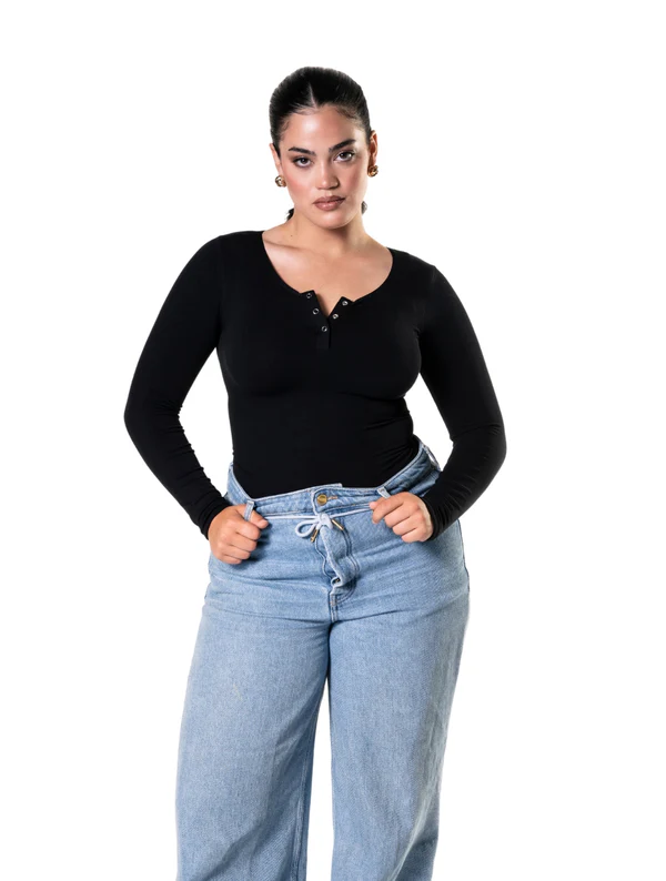 Seamless Long Sleeve Thong