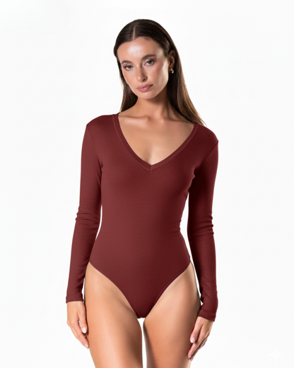 Long Sleeve Scoop Neck Bodysuit