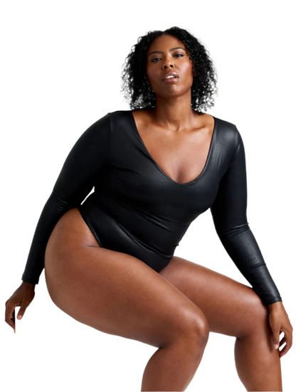 Leather Look Long Sleeve